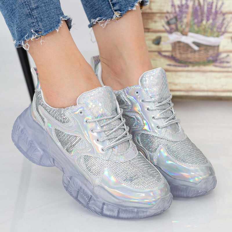 Pantofi Sport Dama X613 Silver | Se7en