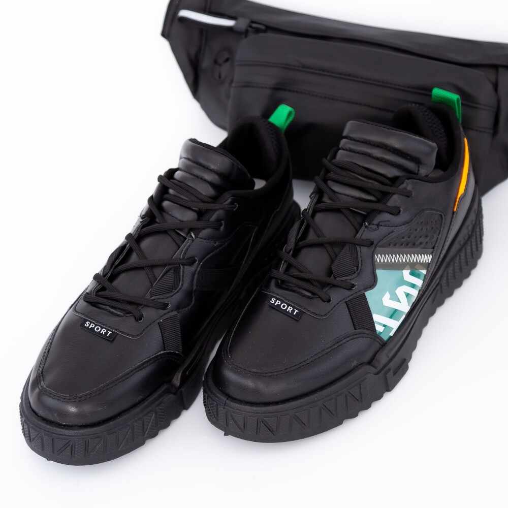 Pantofi Sport Barbati 92-1 Negru | Fashion
