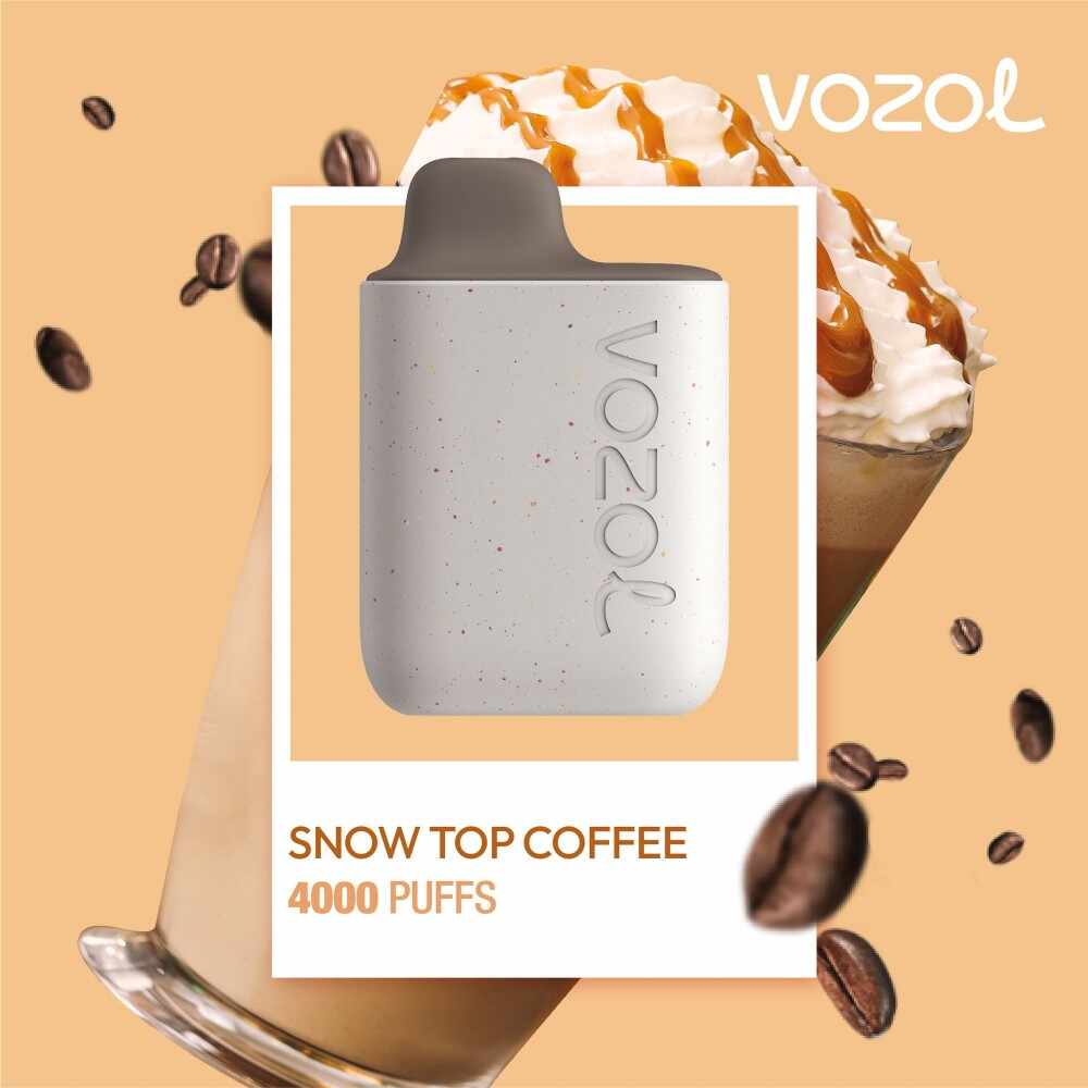 Narghilea electronica de unica folosinta STAR4000 Snow Top Coffee Vozol