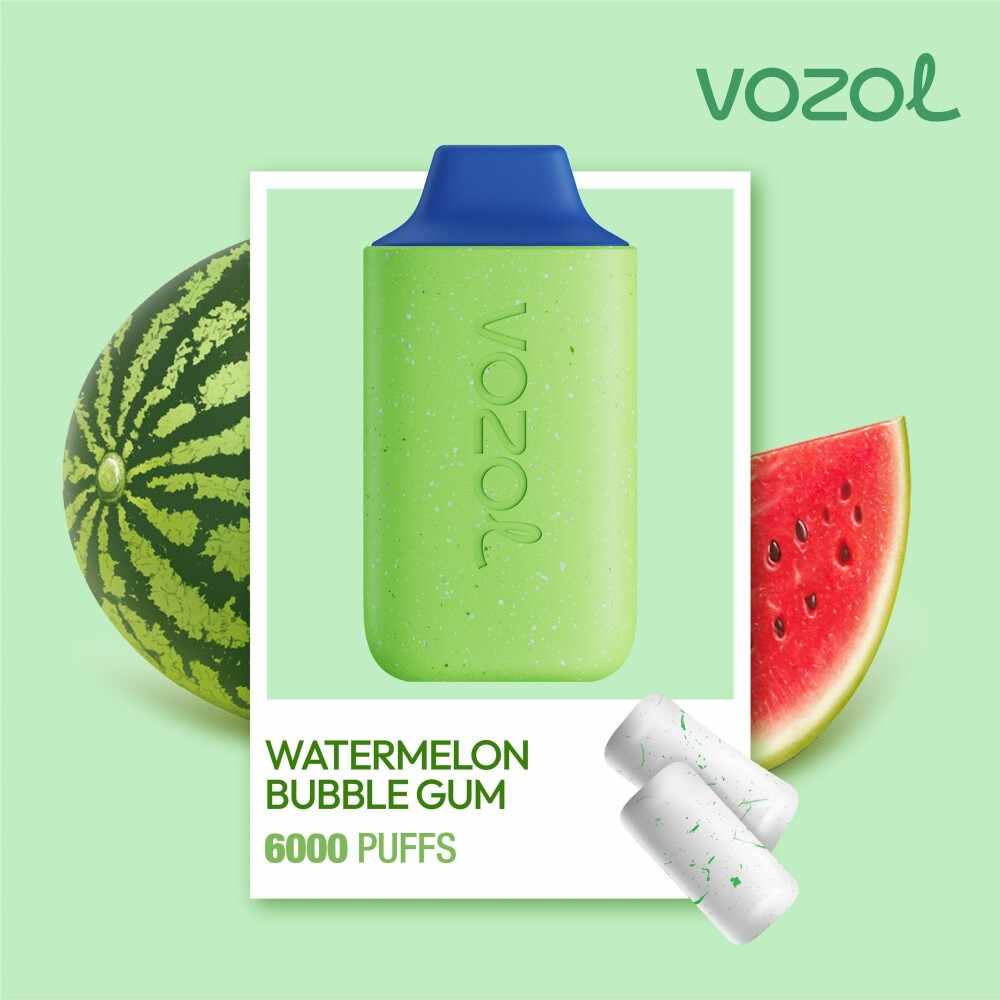 Narghilea electronica de unica folosinta STAR6000 Watermelon Bubble Gum Vozol