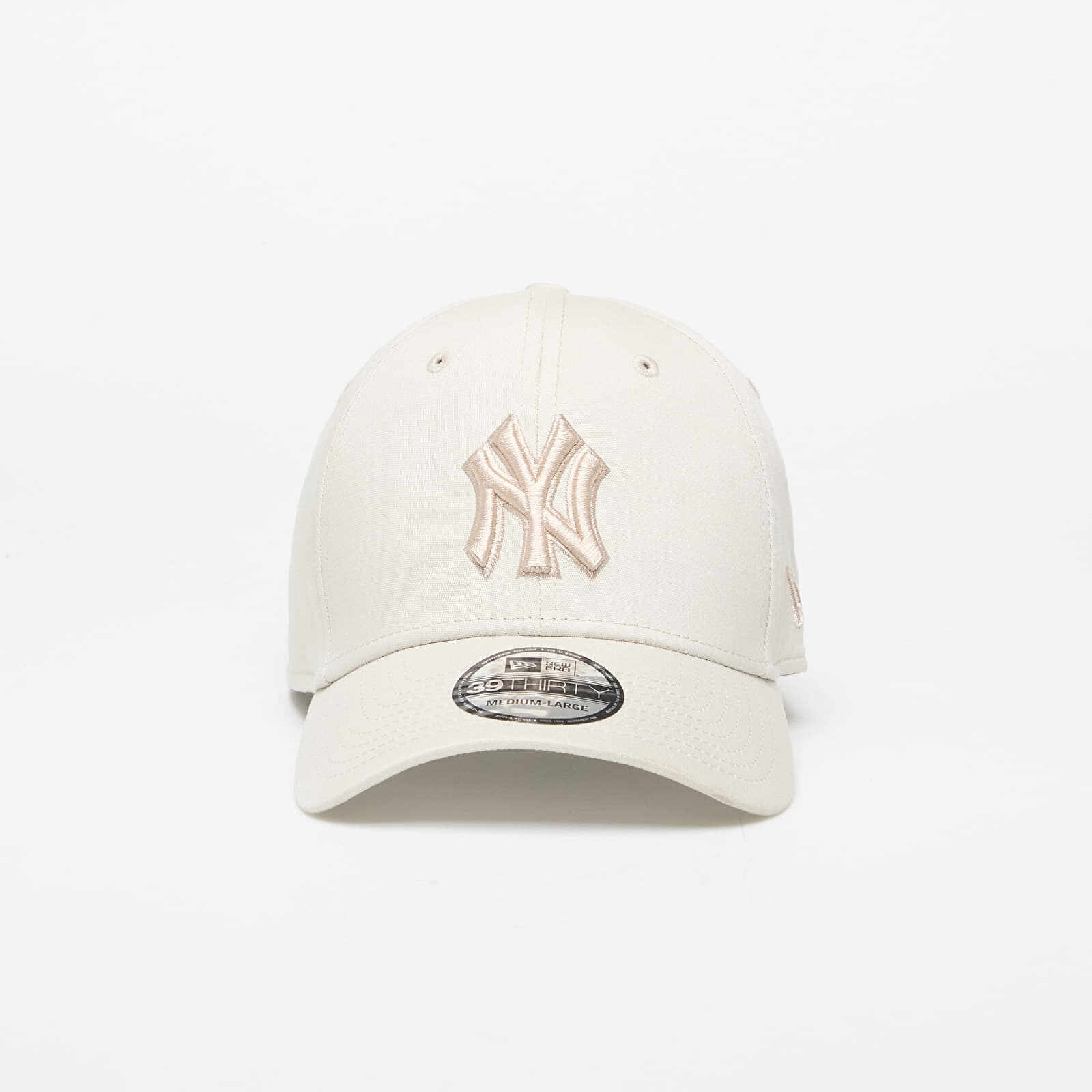 New Era New York Yankees MLB Outline 39THIRTY Stretch Fit Cap Stone/ Stone