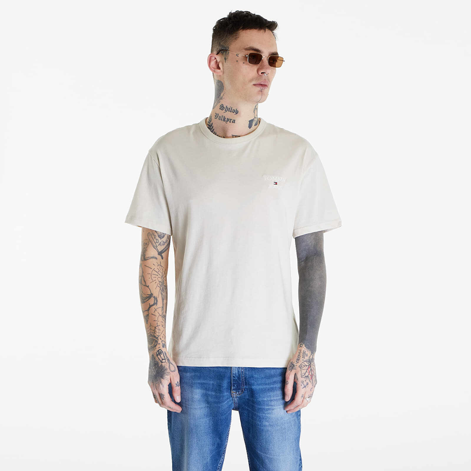 Tommy Jeans Reg Corp Tee Ext Beige