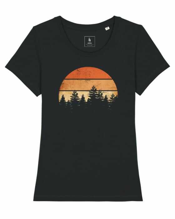 Tricou dama - Sunset in the forest