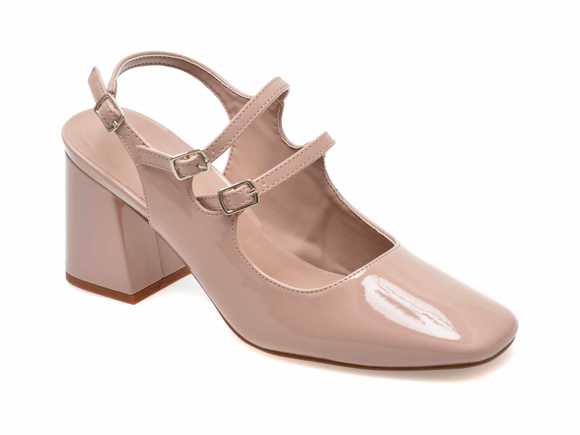 Pantofi eleganti ALDO roz, VIVIANNE6901, din piele ecologica lacuita