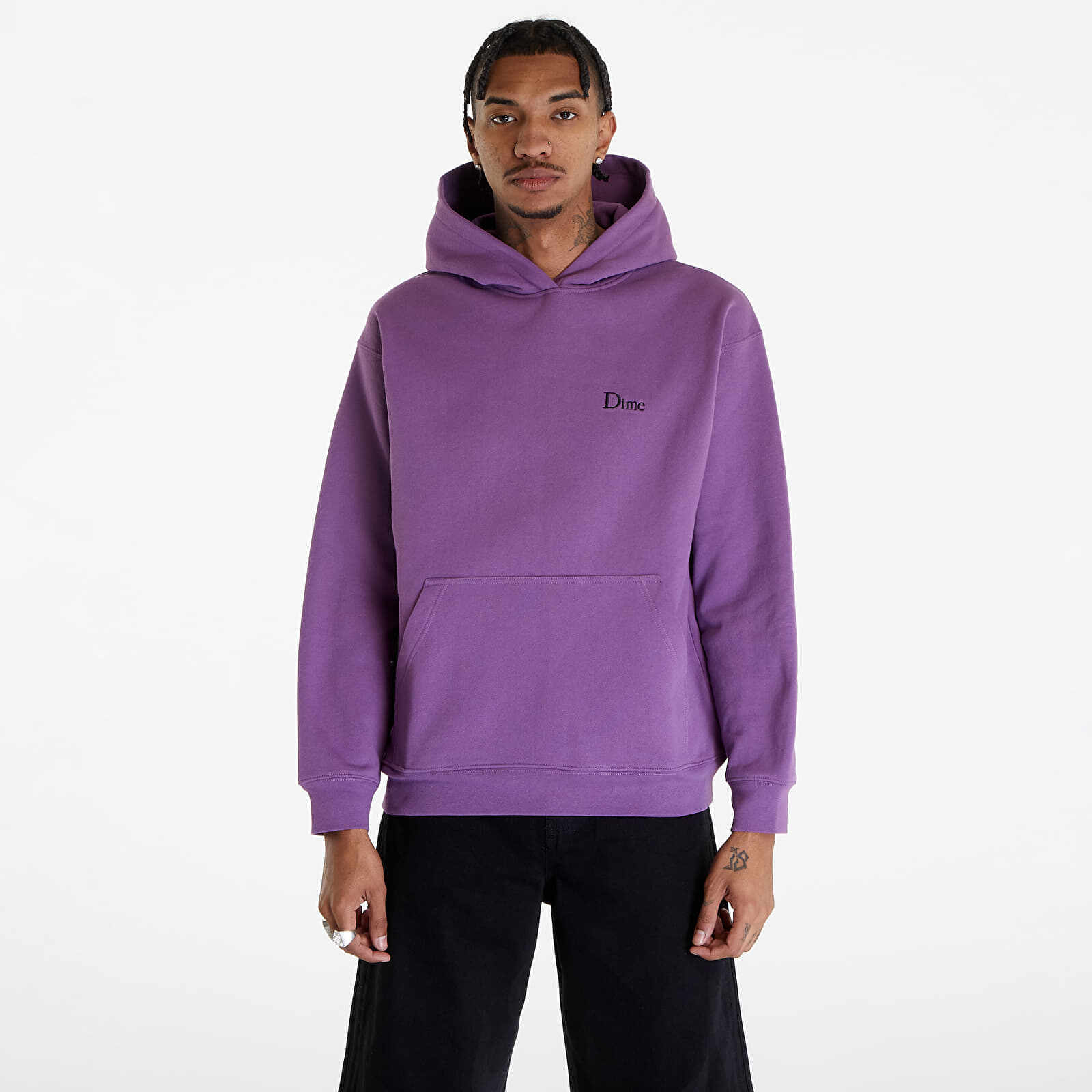 Dime Classic Small Logo Hoodie Violet