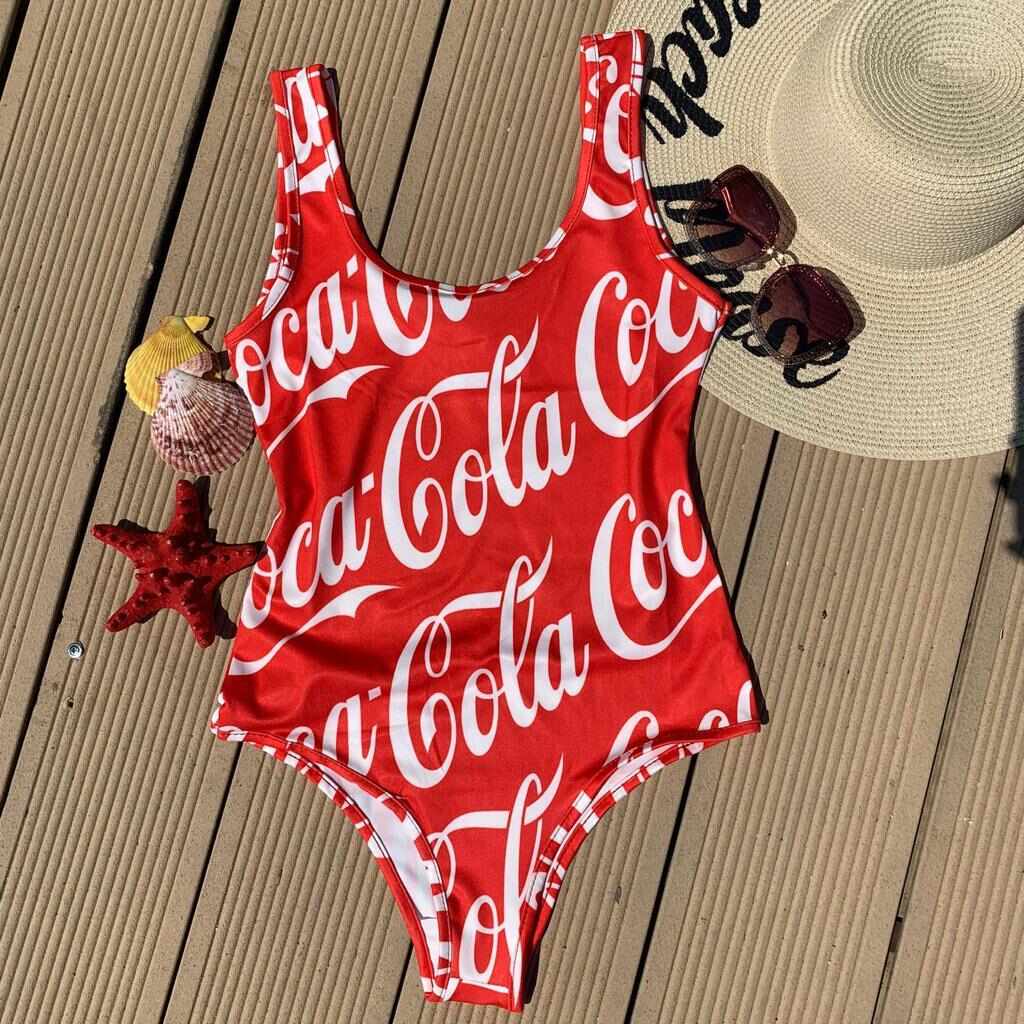 Body dama pentru vara cu imprimeu Cola