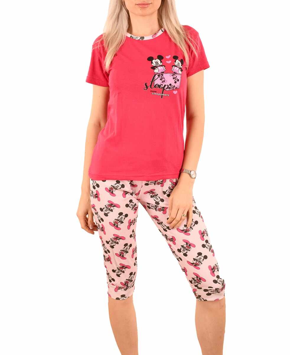 Pijama fuxia Mickey&Minnie - cod 43534