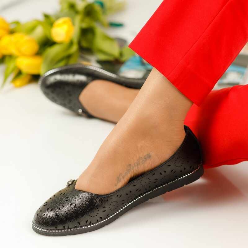 Pantofi Casual Dama Abbey Negri #1118M