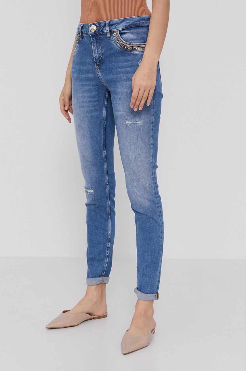 Mos Mosh Jeans femei, medium waist