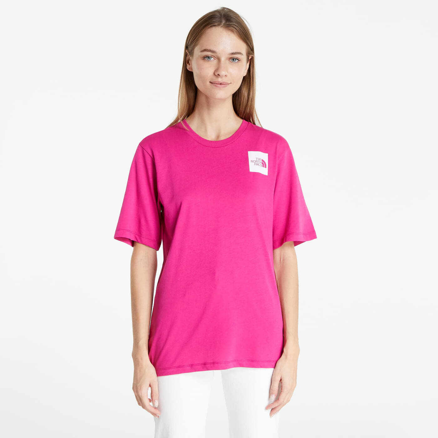 The North Face W Relaxed Fine T-Shirt Pink